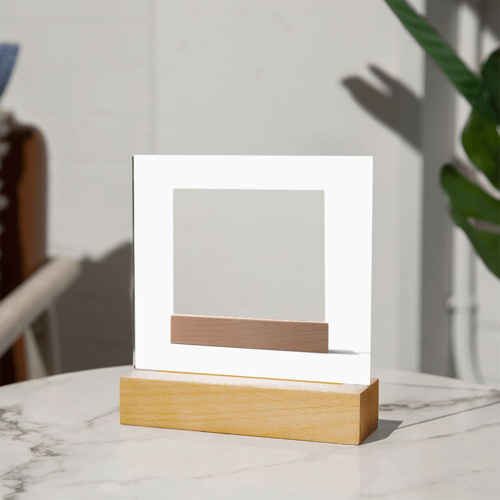 Acrylic Square Plaque Template