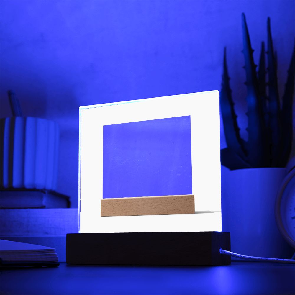 Acrylic Square Plaque Template