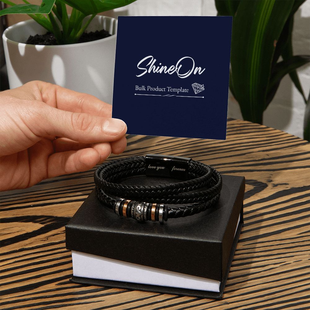 Love you forever bracelet template