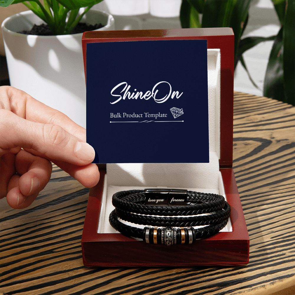 Love you forever bracelet template