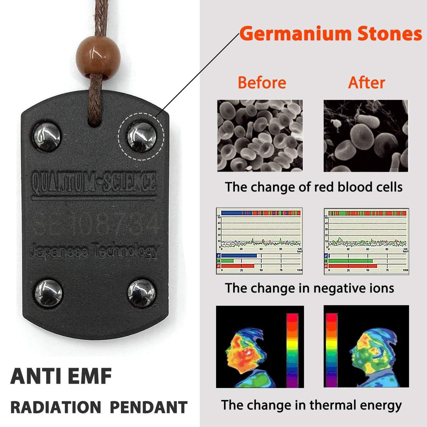 Anti EMF Radiation Protection Necklace Bracelets - dilibeads