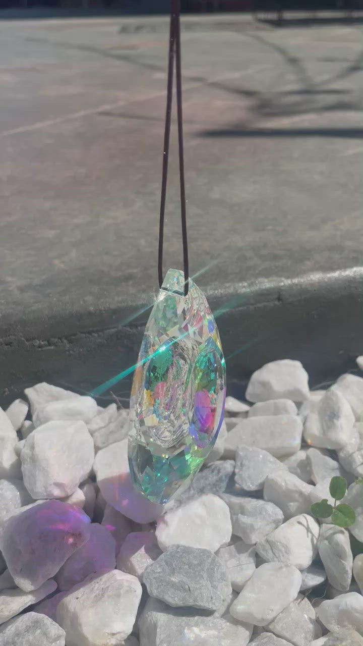 Hanging Crystal Prism Suncatcher - dilibeads