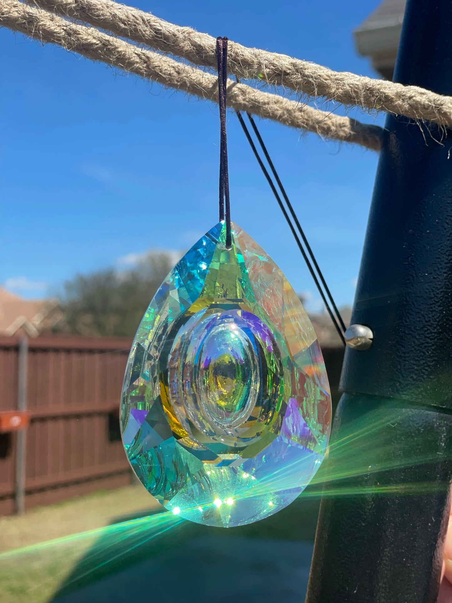Hanging Crystal Prism Suncatcher - dilibeads
