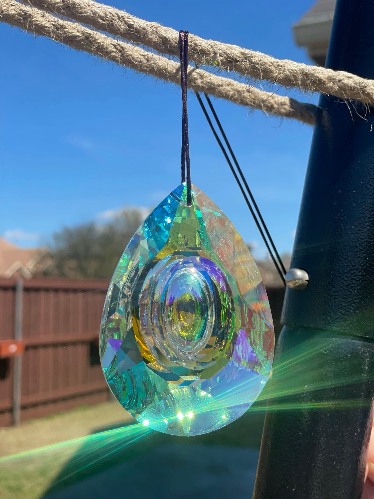 Hanging Crystal Prism Suncatcher - dilibeads