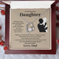 To My Beautiful Daughter - Whenever You Feel Overwhelmed - Forever Love Necklace Gift From Dad Jewelry - dilibeads