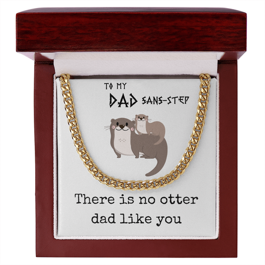 Cuban link chain step dad fathers day gift, Cuban Chain step dad gift, fathers day gifts, thoughtful father's day gift for funny step dad Jewelry - dilibeads