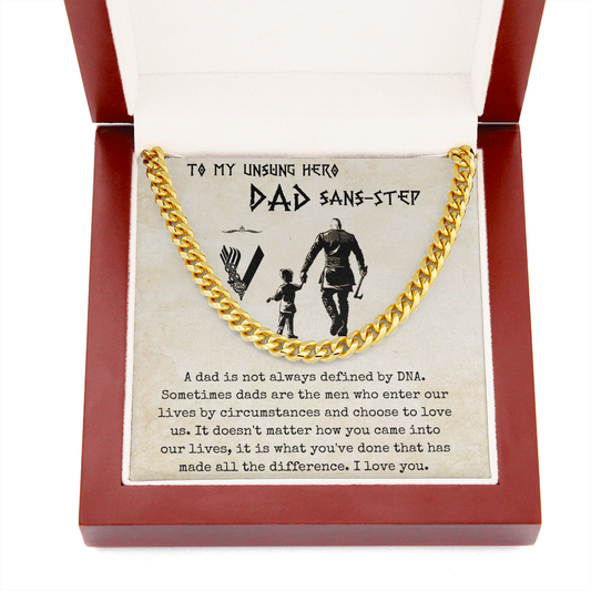 Cuban Chain step dad gift, Thoughtful father's day gift, Cuban link chain step dad fathers day gift, fathers day gifts Jewelry - dilibeads