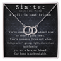Sister gift from sister, gifts for sister in law, sister christmas gift, sister jewelry, sister wedding gifts, big sister gift, sister gifts Jewelry - dilibeads