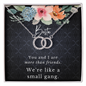 Best friend gift, best friend necklace gift for best friend female as a going away gift, unbiological sister gift, soul sister bestie gift Jewelry - dilibeads