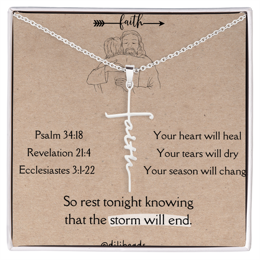 Faith Cross Necklace Gift Jewelry - dilibeads
