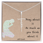 Pray About It - Faith Cross Necklace Jewelry - dilibeads