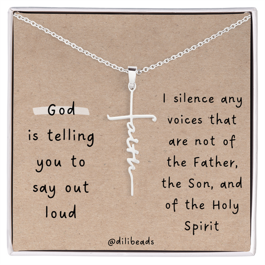 Faith Cross Necklace Gift Jewelry - dilibeads