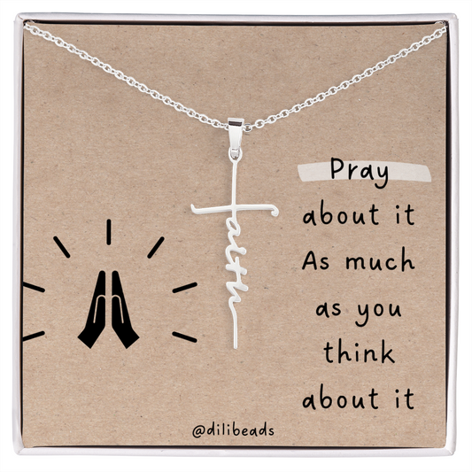 Faith Cross Necklace Gift Jewelry - dilibeads