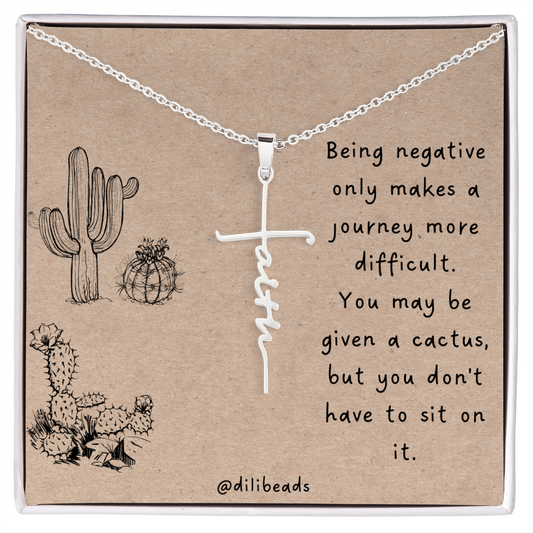 Faith Cross Necklace Gift Jewelry - dilibeads
