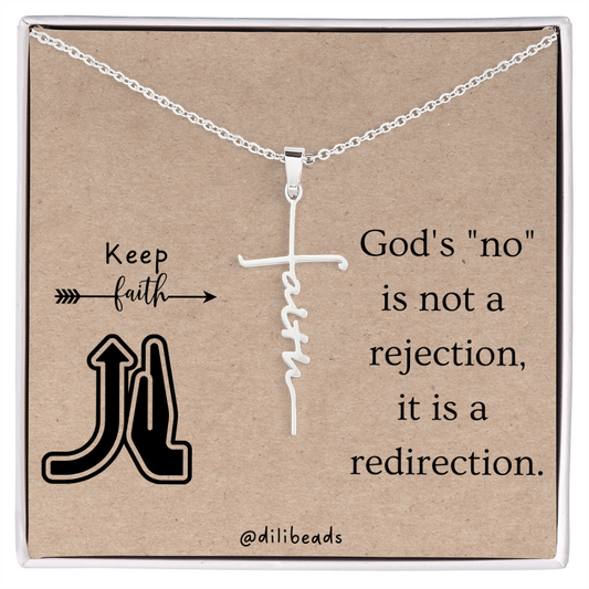 Faith Cross Necklace Gift Jewelry - dilibeads