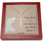 Pray About It - Faith Cross Necklace Jewelry - dilibeads