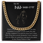 Cuban link chain step dad fathers day gift, Cuban Chain step dad gift, fathers day gifts, thoughtful father's day gift for funny step dad Jewelry - dilibeads