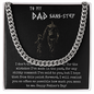 Cuban link chain step dad fathers day gift, Cuban Chain step dad gift, fathers day gifts, thoughtful father's day gift for funny step dad Jewelry - dilibeads