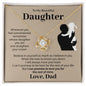 To My Beautiful Daughter - Whenever You Feel Overwhelmed - Love Knot Necklace Jewelry - dilibeads