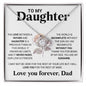 To My Daughter - The Love Between A Father And Daughter Jewelry - dilibeads