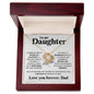 To My Daughter - The Love Between A Father And Daughter Jewelry - dilibeads