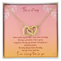 Interlocking Hearts Necklace Gift For Her Jewelry - dilibeads