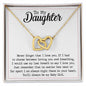 To My Daughter - Never Forget That I Love You - Interlocking Hearts Necklace Jewelry - dilibeads