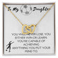 To My Daughter-Interlocking Hearts Necklace Gift Jewelry - dilibeads