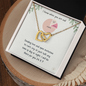Interlocking Hearts Necklace Gift For Her Jewelry - dilibeads