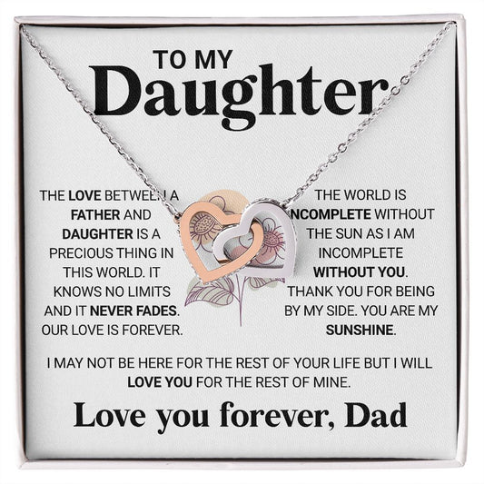 To My Daughter - The Love Between A Father And Daughter Jewelry - dilibeads