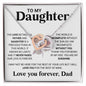 To My Daughter - The Love Between A Father And Daughter Jewelry - dilibeads