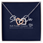 Interlocking Hearts Necklace Gift For Her Jewelry - dilibeads
