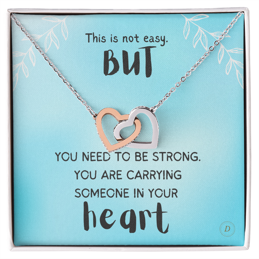 Interlocking Hearts Necklace Gift For Her Jewelry - dilibeads