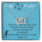 To My Daughter-Interlocking Hearts Necklace Gift Jewelry - dilibeads