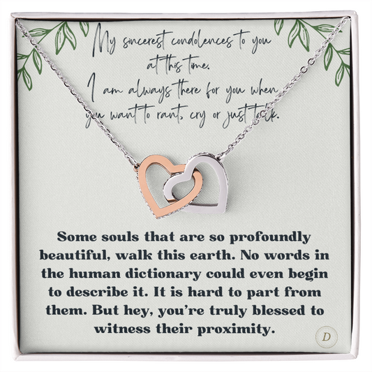 Interlocking Hearts Necklace Gift For Her Jewelry - dilibeads