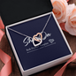 Interlocking Hearts Necklace Gift For Her Jewelry - dilibeads