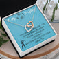To My Daughter-Interlocking Hearts Necklace Gift Jewelry - dilibeads