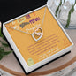 To My Daughter-Interlocking Hearts Necklace Gift Jewelry - dilibeads