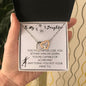 To My Daughter-Interlocking Hearts Necklace Gift Jewelry - dilibeads