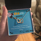 To My Daughter-Interlocking Hearts Necklace Gift Jewelry - dilibeads