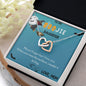 To My Daughter-Interlocking Hearts Necklace Gift Jewelry - dilibeads