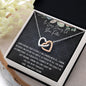 Interlocking Hearts Necklace Gift For Her Jewelry - dilibeads