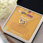 To My Daughter-Interlocking Hearts Necklace Gift Jewelry - dilibeads