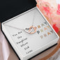 To My Daughter-Interlocking Hearts Necklace Gift Jewelry - dilibeads