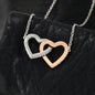 Interlocking Hearts Necklace Gift For Her Jewelry - dilibeads