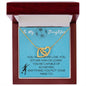 To My Daughter-Interlocking Hearts Necklace Gift Jewelry - dilibeads