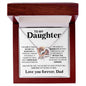 To My Daughter - The Love Between A Father And Daughter Jewelry - dilibeads