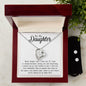To My Daughter - Never Forget That I Love You - Forever Love Necklace Jewelry - dilibeads
