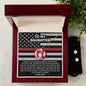 To My Daughter - Forever Love Necklace Gift From Firefighter Dad Jewelry - dilibeads