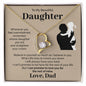 To My Beautiful Daughter - Whenever You Feel Overwhelmed - Forever Love Necklace Gift From Dad Jewelry - dilibeads